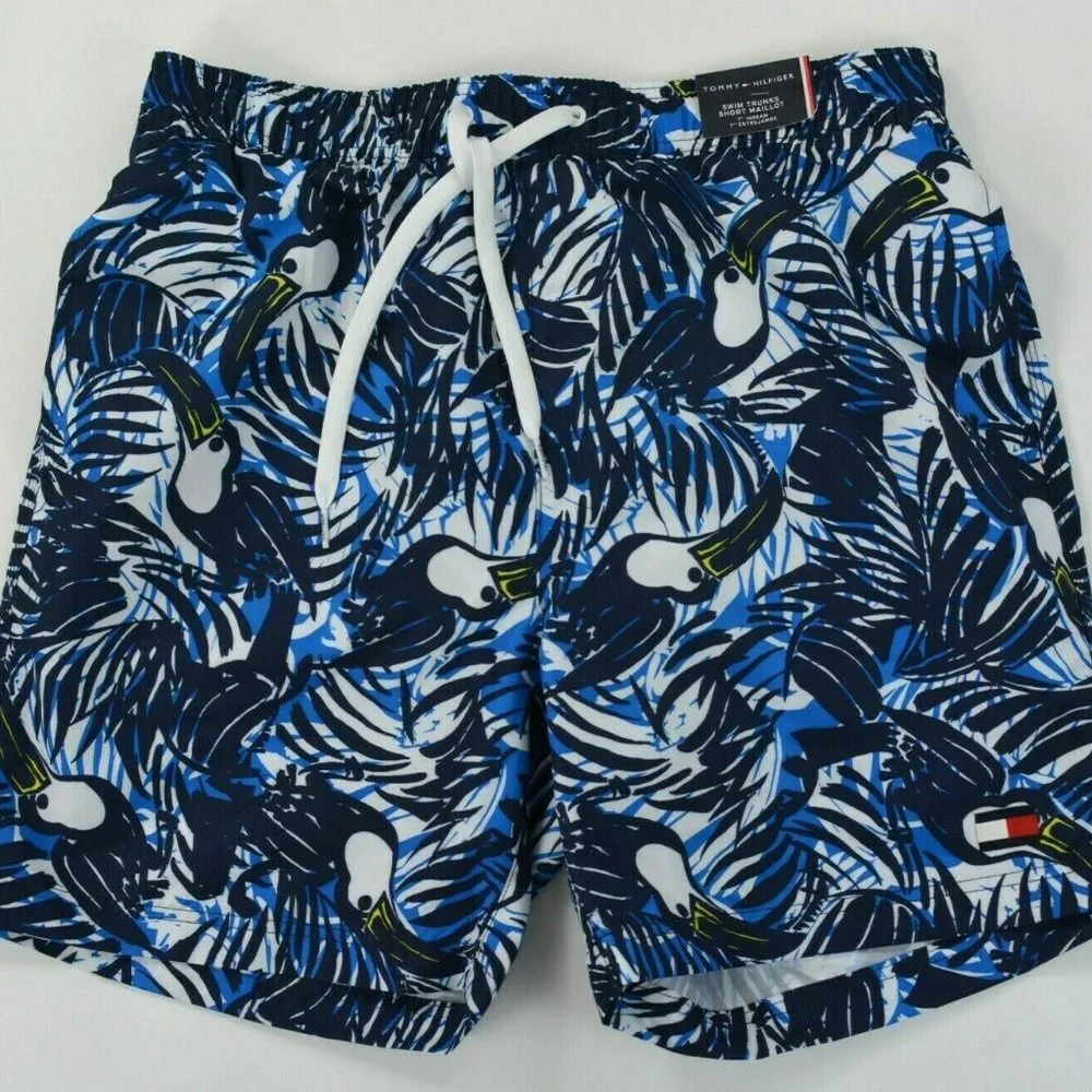 Tommy Hilfiger Traveler Swim Beach Bathing Suit Trunks‎ Shorts Mesh Lined
